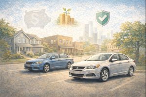 Illustration representing affordable SR-22 insurance options in a local area